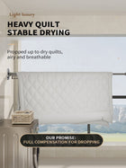 FoldAway wall-mounted clothes rack extended view