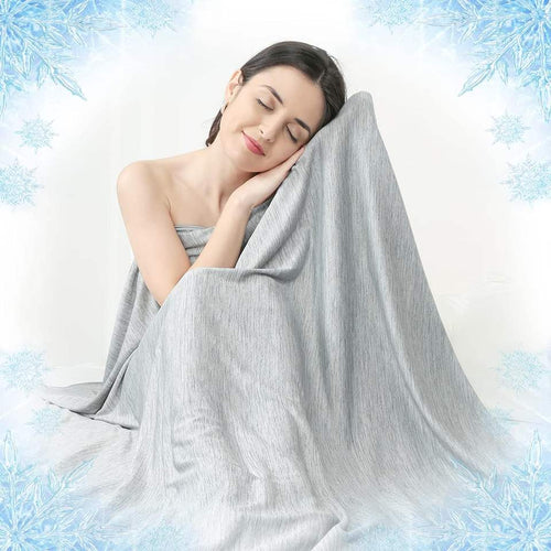Reversible lightweight cooling blanket